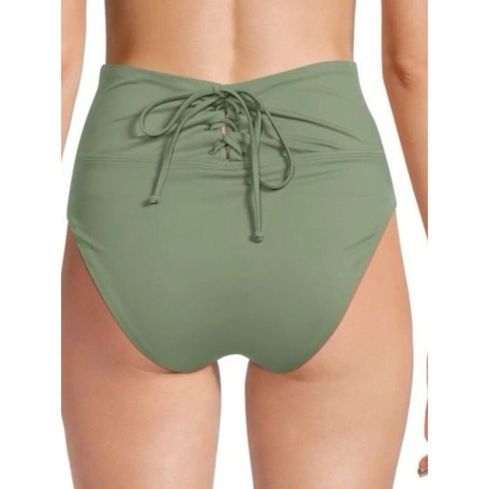 Onia Emelia High Waisted Bikini Bottom Size Small Sea Spray Green
